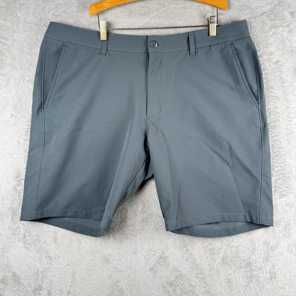Under Armour Tech Shorts Mens 42 Dark Gray UA Logo Golf Performance Outdoor 10"